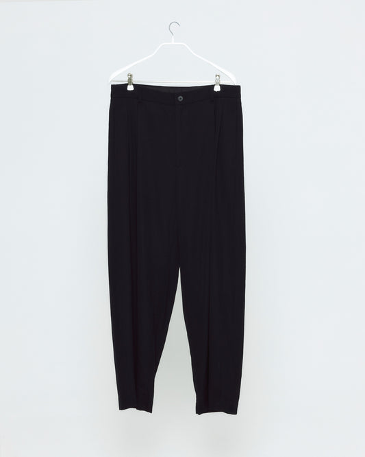 TWO PLEATS TROUSER / WOOL SILK GABARDINE
