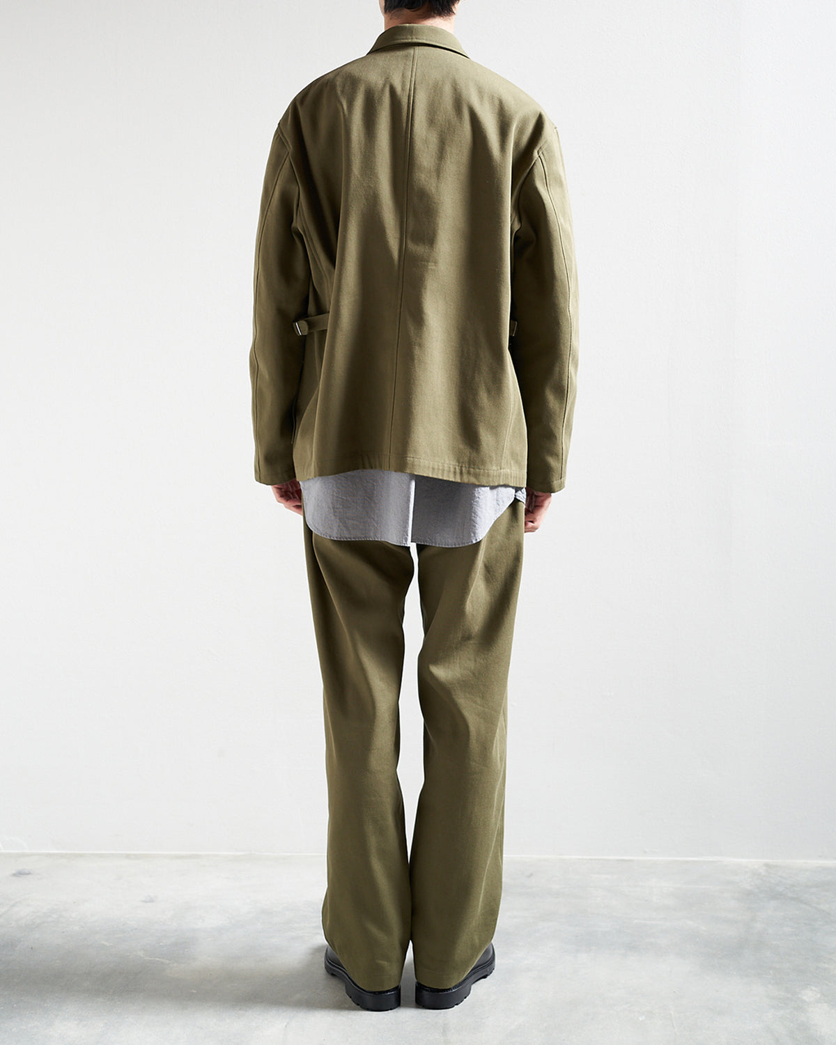FLY FRONT JACKET / COTTON WOOL TWILL