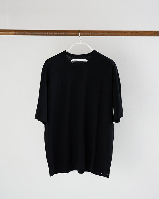 CREW NECK T-SHIRT / FINE WOOL JERSEY
