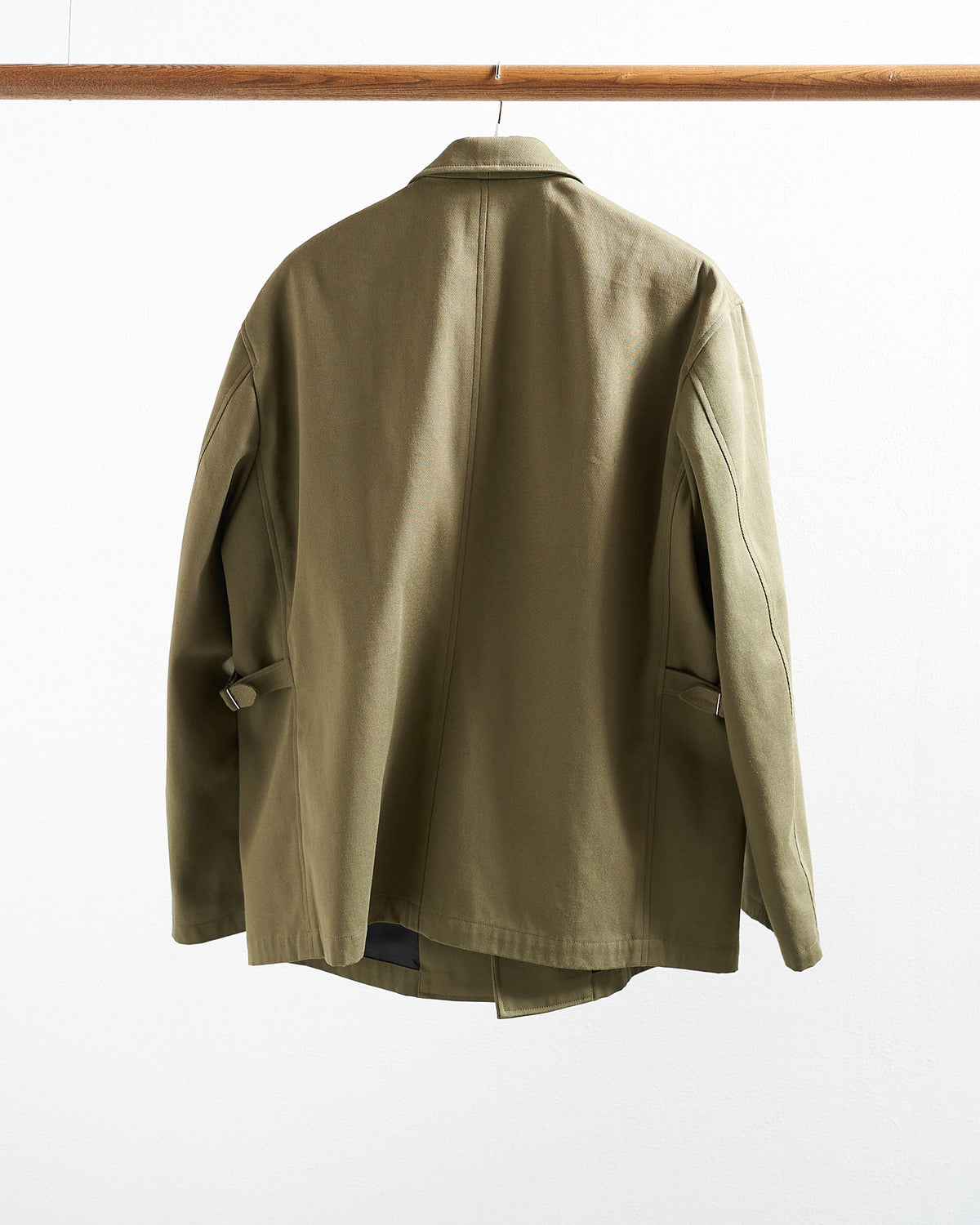 FLY FRONT JACKET / COTTON WOOL TWILL