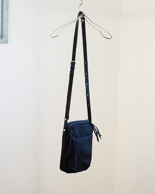 SILVER STUDS MINI BAG / PROOFED COTTON