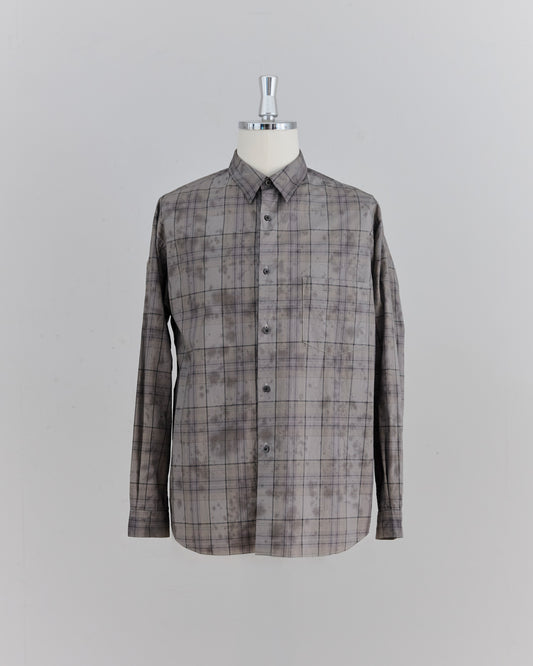 REGULAR COLLAR SHIRT / SMOKED CHECK