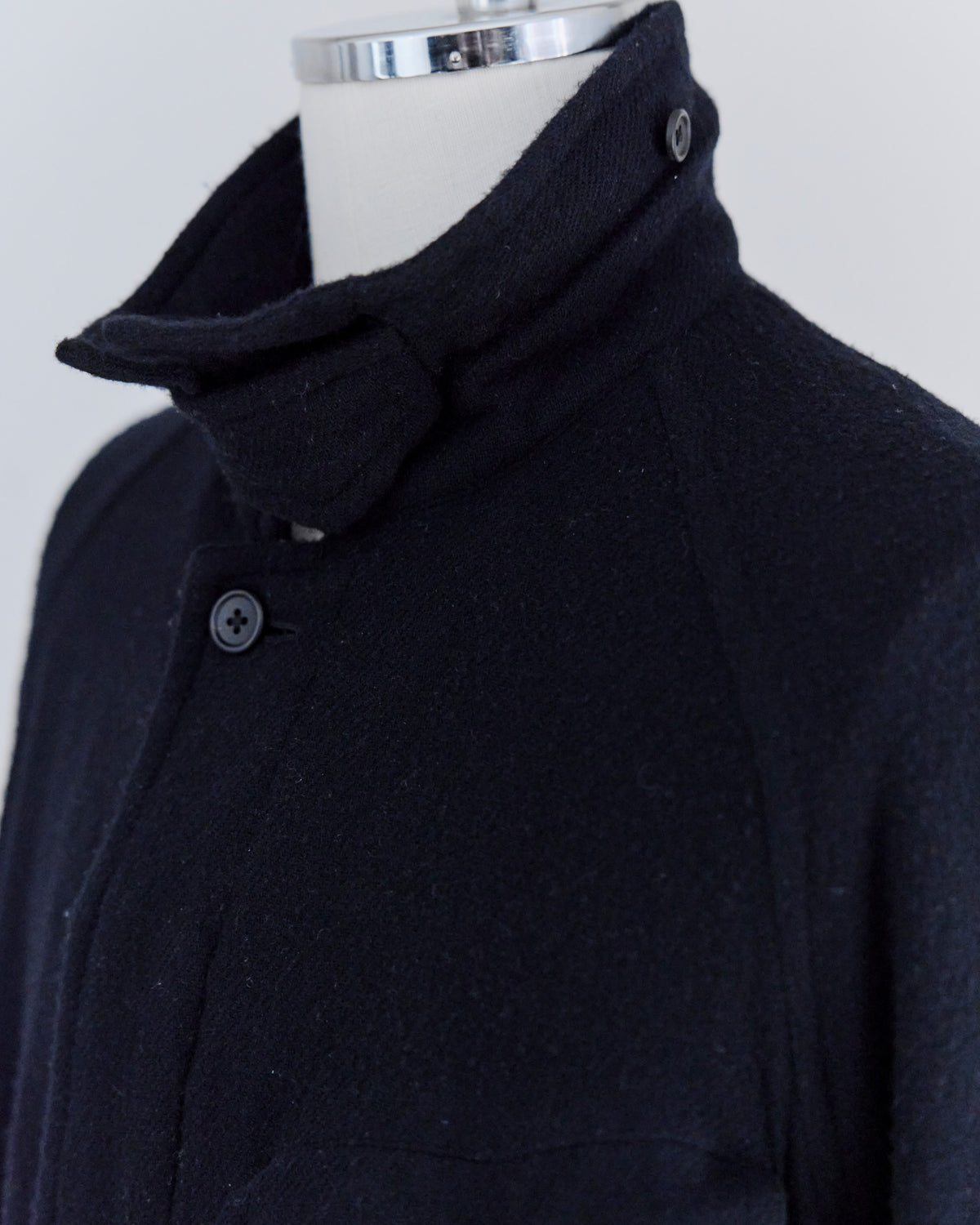 BELTED COAT / WASHED WOOL