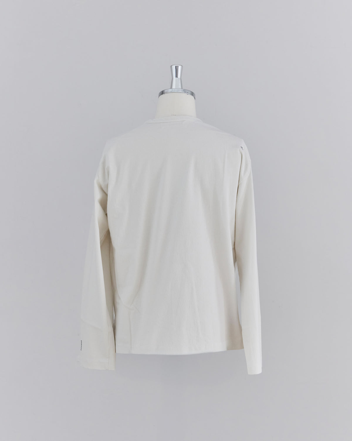 CREW NECK LS T-SHIRT（small print) / DRY COTTON