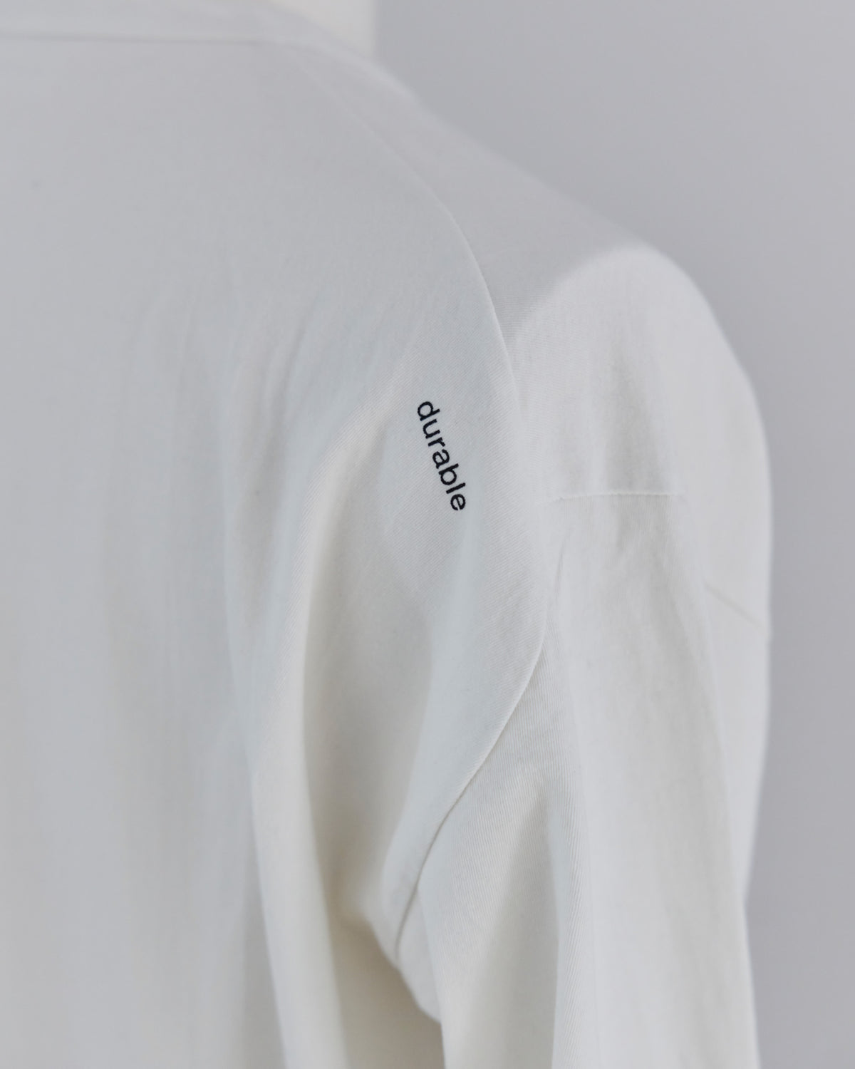 CREW NECK LS T-SHIRT（small print) / DRY COTTON